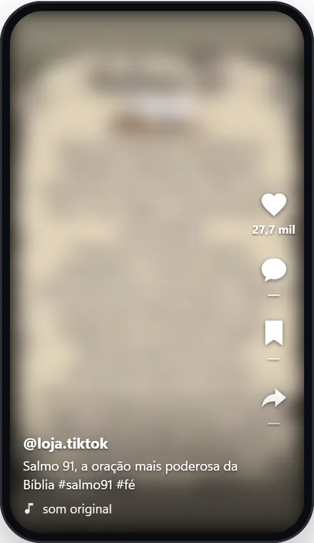Modelo Repostar como está: o vídeo original com a legenda limpa